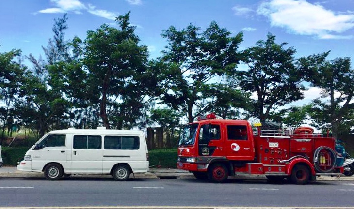 Thi thể cháy đen tại bờ biển Đà Nẵng