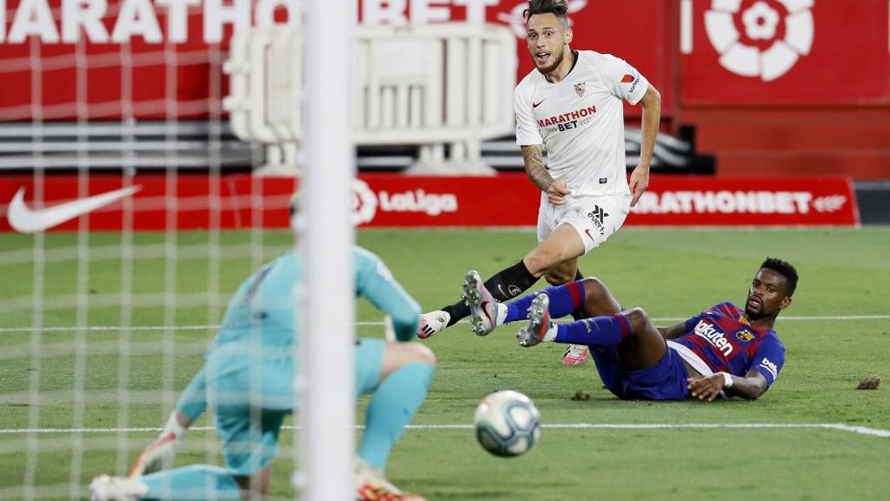 Bị Sevilla cầm chân, Barca nguy cơ mất ngôi đầu La Liga về tay Real Madrid