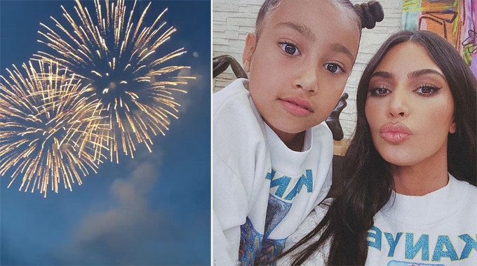 Màn bắn pháo hoa hoành tráng trong tiệc sinh nhật con gái Kim Kardashian