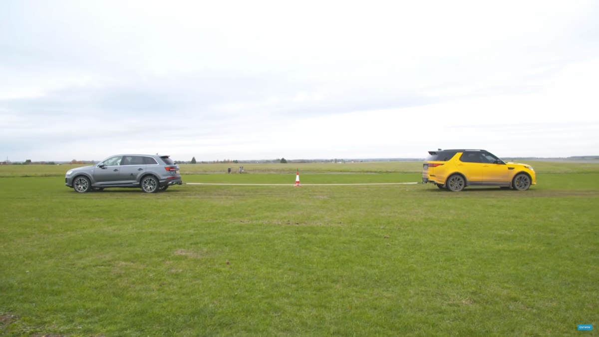 Video: Land Rover Discovery thi “kéo co” với Toyota Land Cruiser, Audi Q7