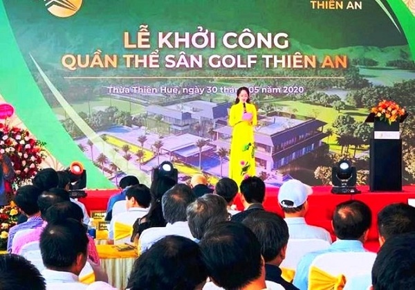 Dừng thi công dự án sân golf​ Thiên An do chưa đủ thủ tục