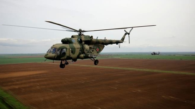 Rơi trực thăng quân sự Mi-8 ở Nga, tổ bay thiệt mạng