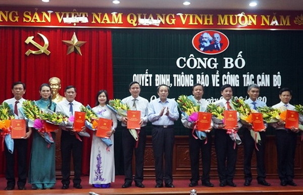Điều động, bổ nhiệm nhiều vị trí lãnh đạo ở Quảng Bình