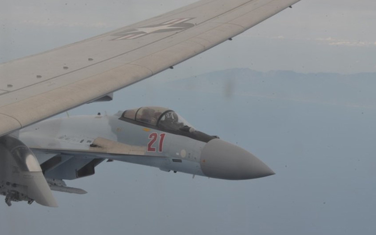 Mỹ tố Su-35 của Nga gây nguy hiểm cho trinh sát cơ Mỹ ở Địa Trung Hải