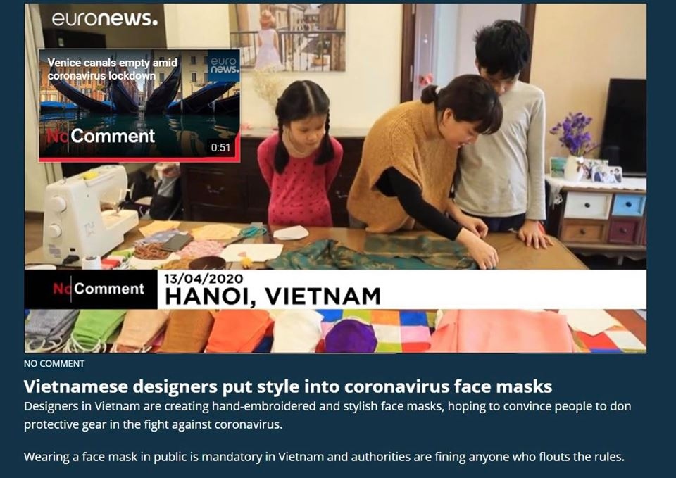 Sức lan tỏa từ chiếc khẩu trang lụa của “nhà thiết kế nhí” Việt Nam