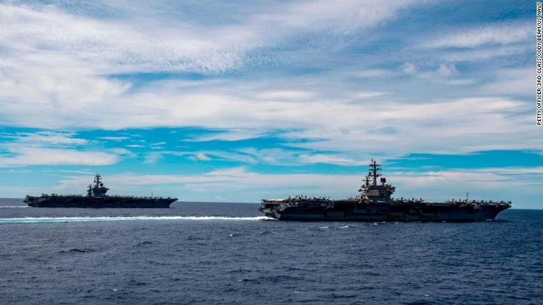 Mỹ dùng biện pháp “phi thường” bảo vệ thủy thủ tàu sân bay ở Biển Đông