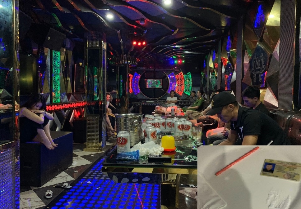 Nhóm nam nữ sử dụng ma tuý trong quán karaoke ở Quảng Ninh