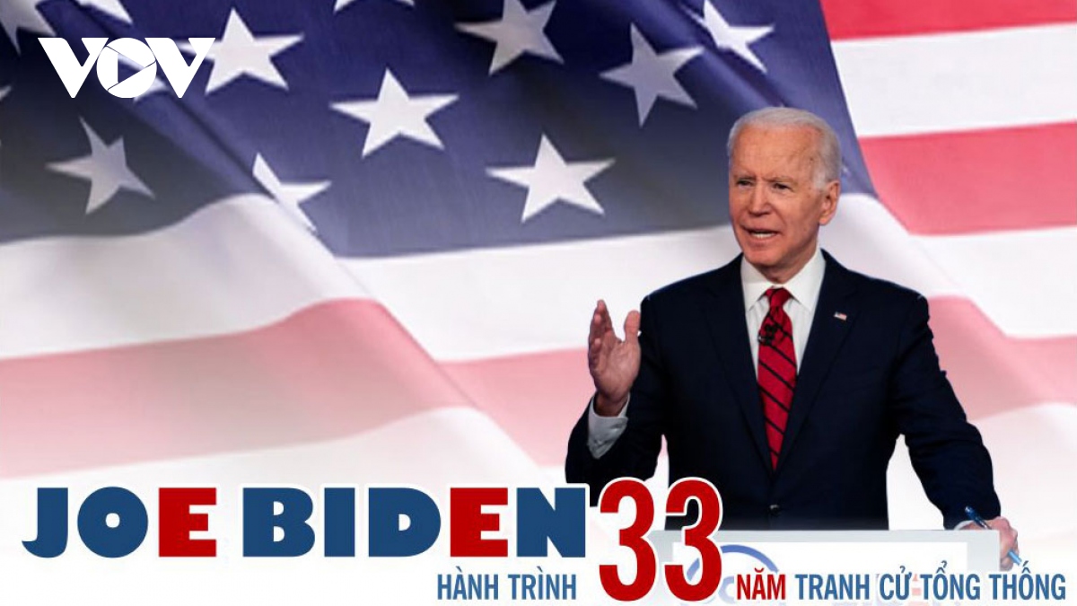 Infographic: Hành trình 33 năm tranh cử Tổng thống của ông Joe Biden