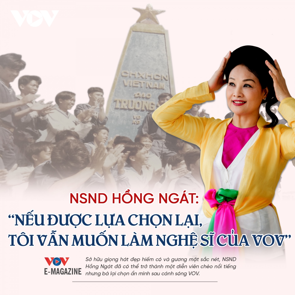 NSND Hồng Ngát: “Nếu được lựa chọn lại, tôi vẫn muốn làm nghệ sĩ của VOV”