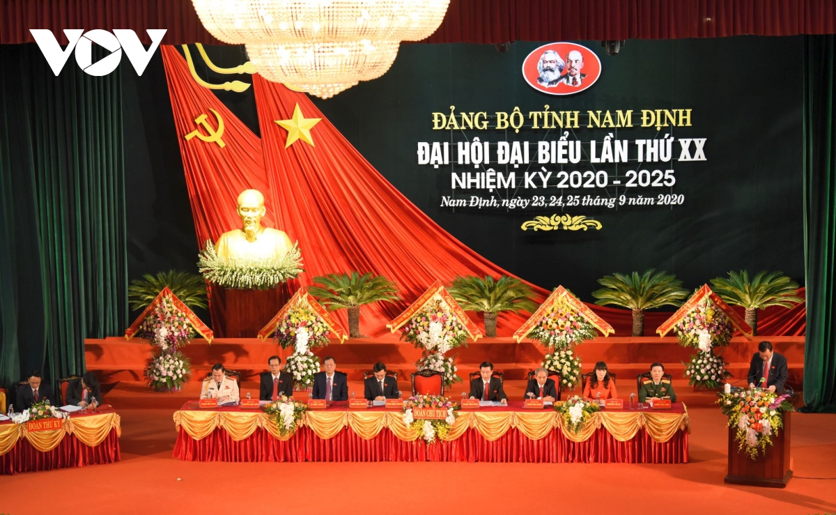 Khai mạc Đại hội đại biểu Đảng bộ tỉnh Nam Định nhiệm kỳ 2020-2025