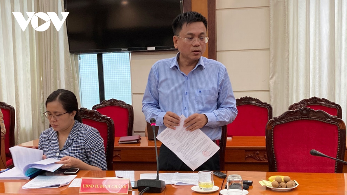 Huyện Bình Chánh, TP HCM giao hồ sơ Dự án của Công ty Phi Long cho công an