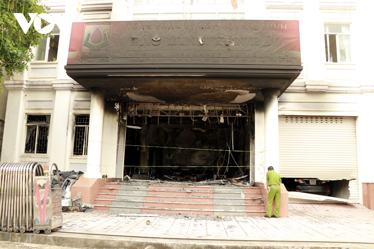Cháy trụ sở Công ty Bảo Minh Yên Bái, nhiều giấy tờ quan trọng bị thiêu rụi
