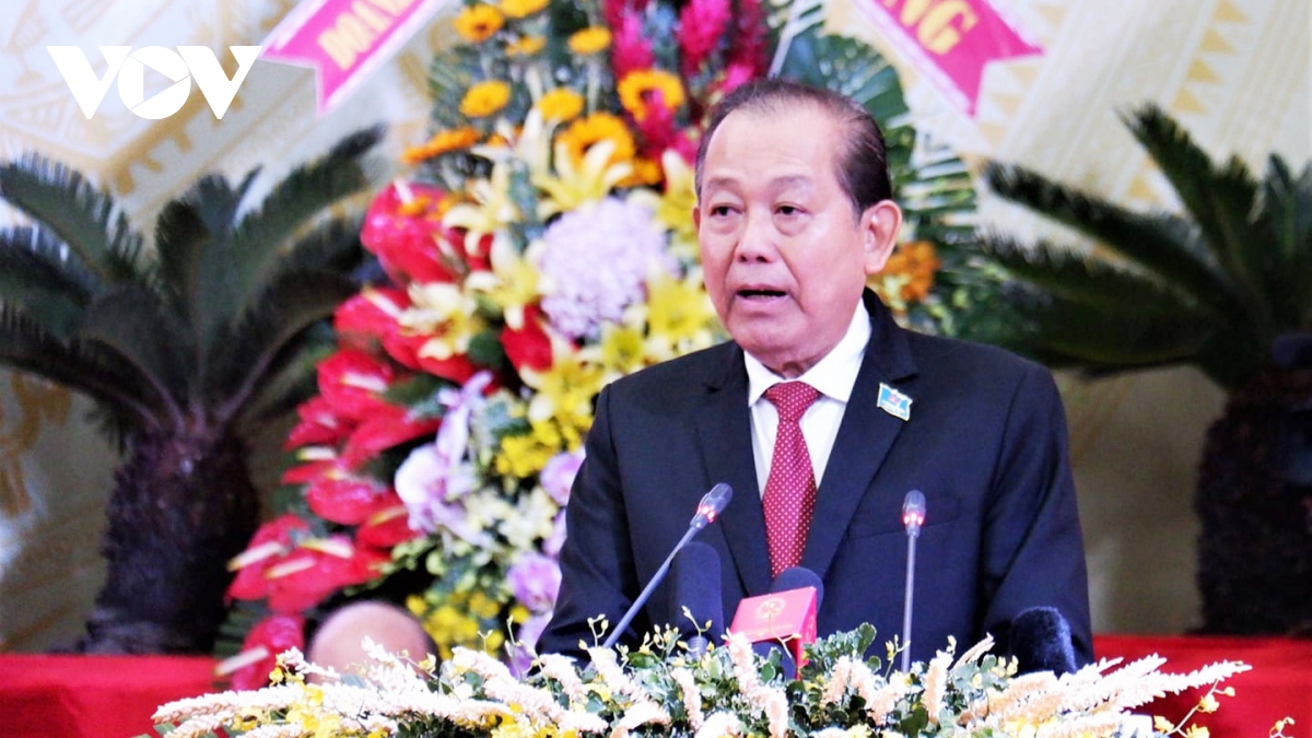 Phó Thủ tướng Trương Hòa Bình dự Đại hội Đảng bộ tỉnh Bến Tre