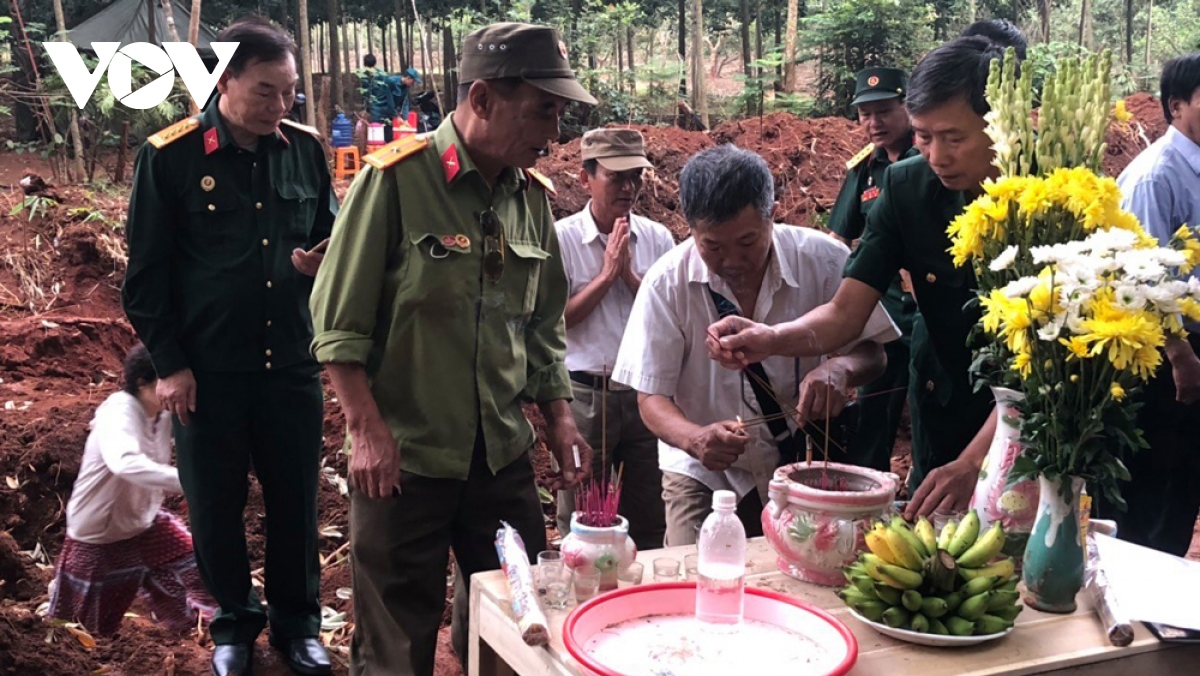 Tìm thấy 40 hài cốt liệt sĩ tại khu vực bệnh xá trong chiến tranh ở Bình Phước