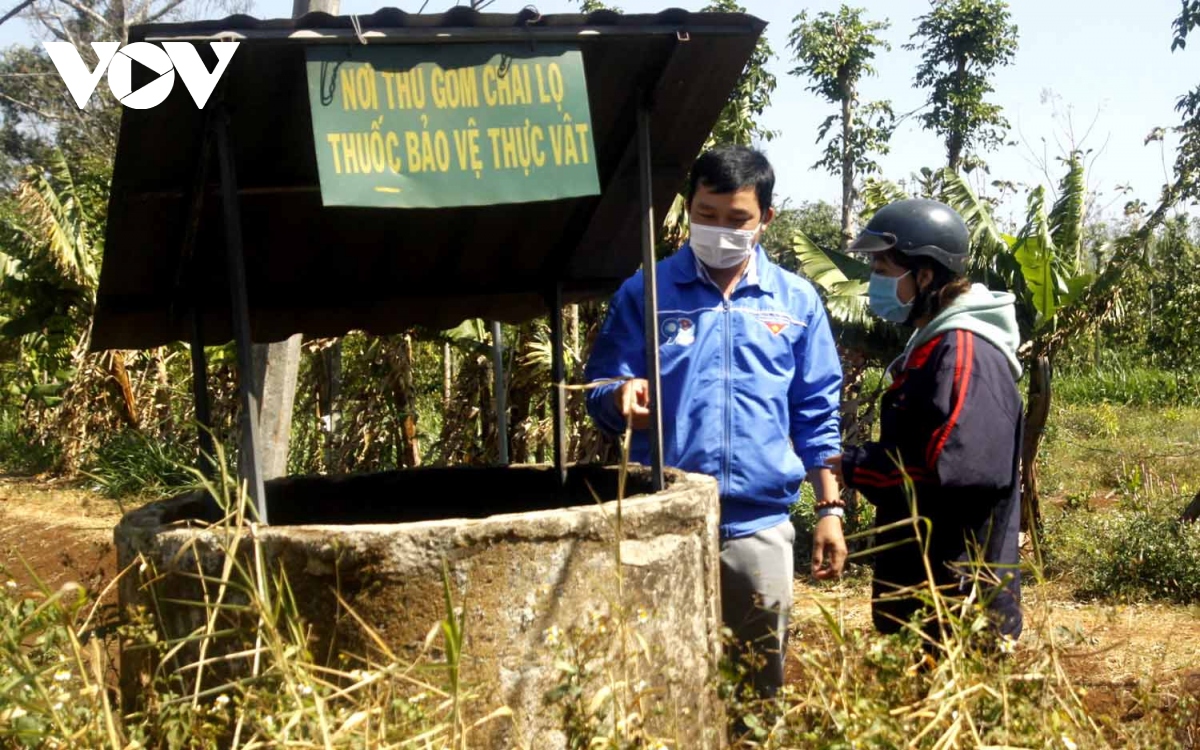 Hiệu quả từ các bể thu gom rác thải nông nghiệp ở Cư Mgar, Đắk Lắk