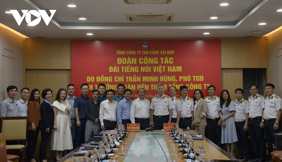 Đoàn công tác VOV làm việc với Tổng Công ty Tân Cảng Sài Gòn