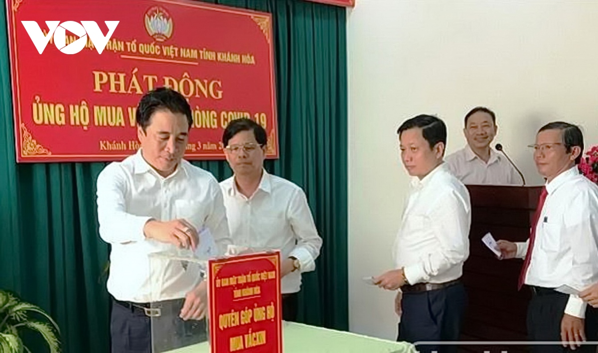 Khánh Hòa tiếp nhận hơn 6,3 tỷ đồng ủng hộ mua vaccine phòng Covid-19