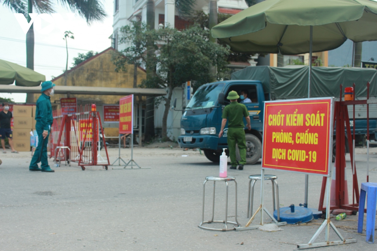 Các chốt kiểm soát dịch Covid-19 ở Thuận Thành là “lá chắn” ngăn chặn dịch bệnh lây lan