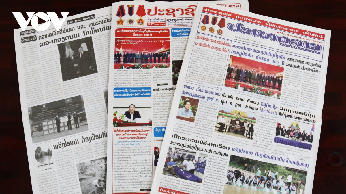 Truyền thông Lào đưa tin đậm nét về quan hệ Lào - Việt Nam
