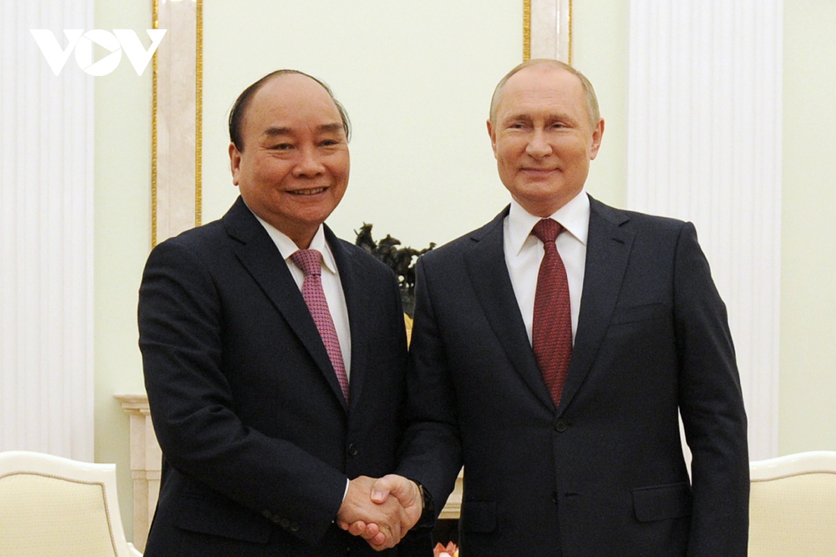 Chủ tịch nước Nguyễn Xuân Phúc hội đàm Tổng thống Nga Putin