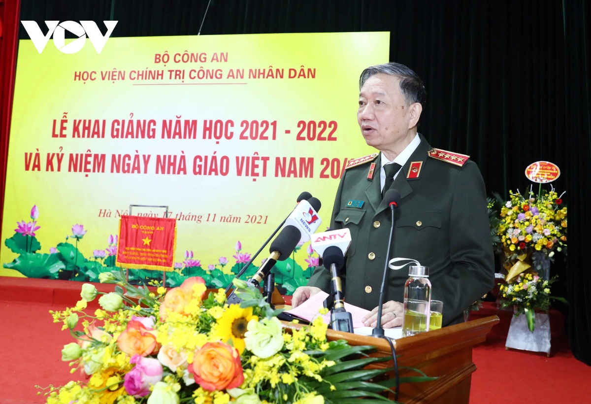 Bộ trưởng Tô Lâm dự lễ khai giảng Học viện Chính trị Công an nhân dân