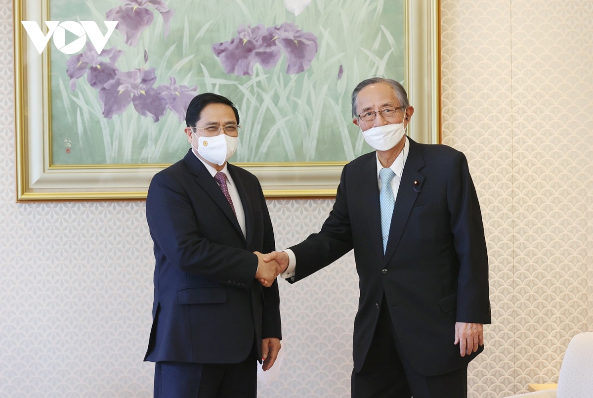Thủ tướng Phạm Minh Chính hội kiến Chủ tịch Hạ viện Nhật Bản Hoshoda Hiroyuki
