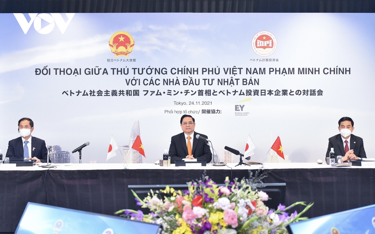 Thủ tướng Phạm Minh Chính đối thoại với các nhà đầu tư hàng đầu Nhật Bản