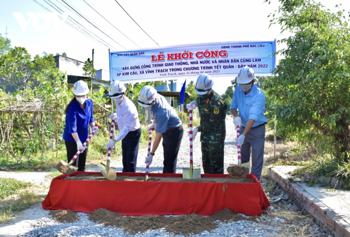 Bạc Liêu ra quân thực hiện Tết Quân Dân năm 2022