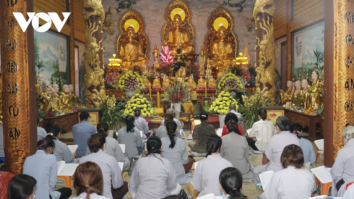 Chùa Phật Tích tại thủ đô Vientiane (Lào) tổ chức lễ cầu an