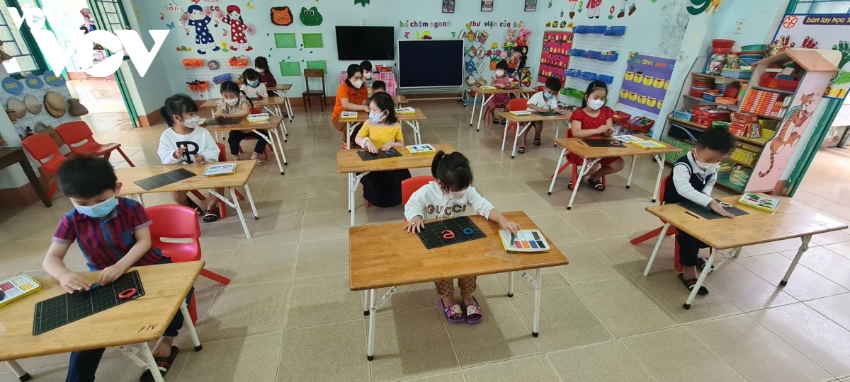 Các trường mầm non Gia Lai khôi phục dạy học trong điều kiện bình thường mới
