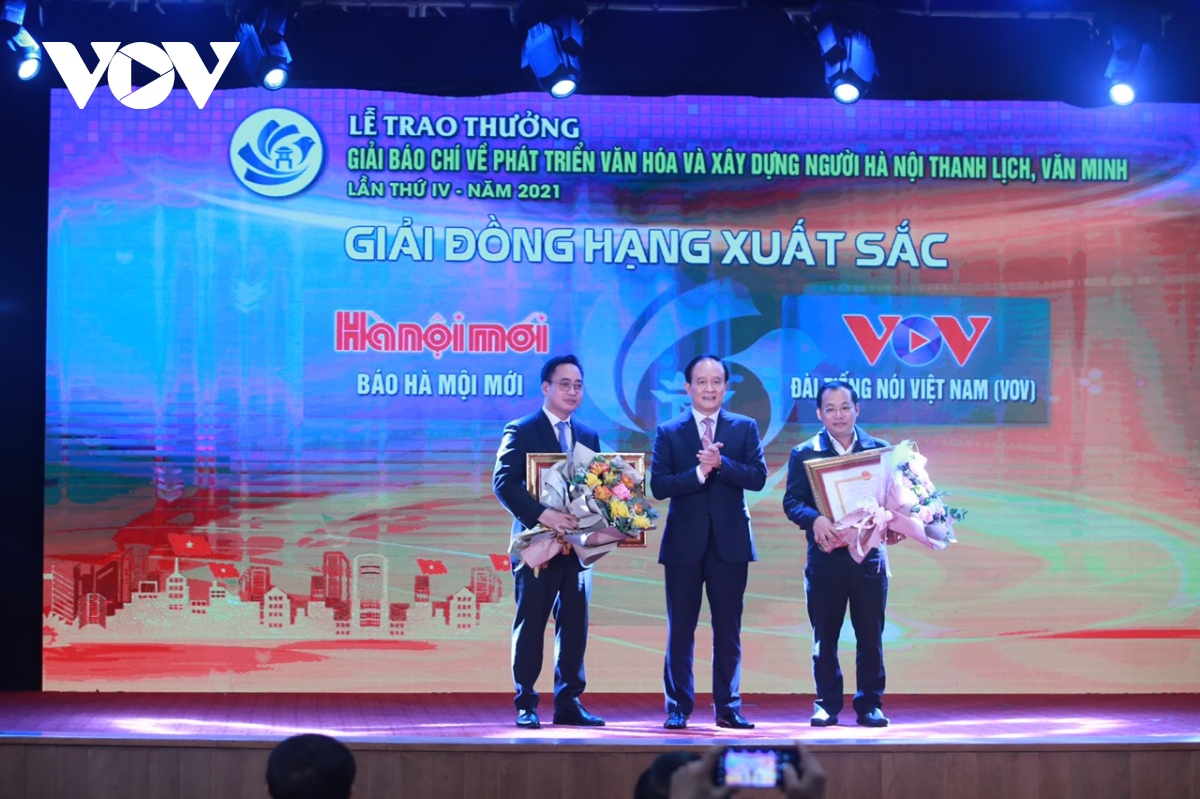 VOV đoạt Giải xuất sắc Giải báo chí của thành phố Hà Nội