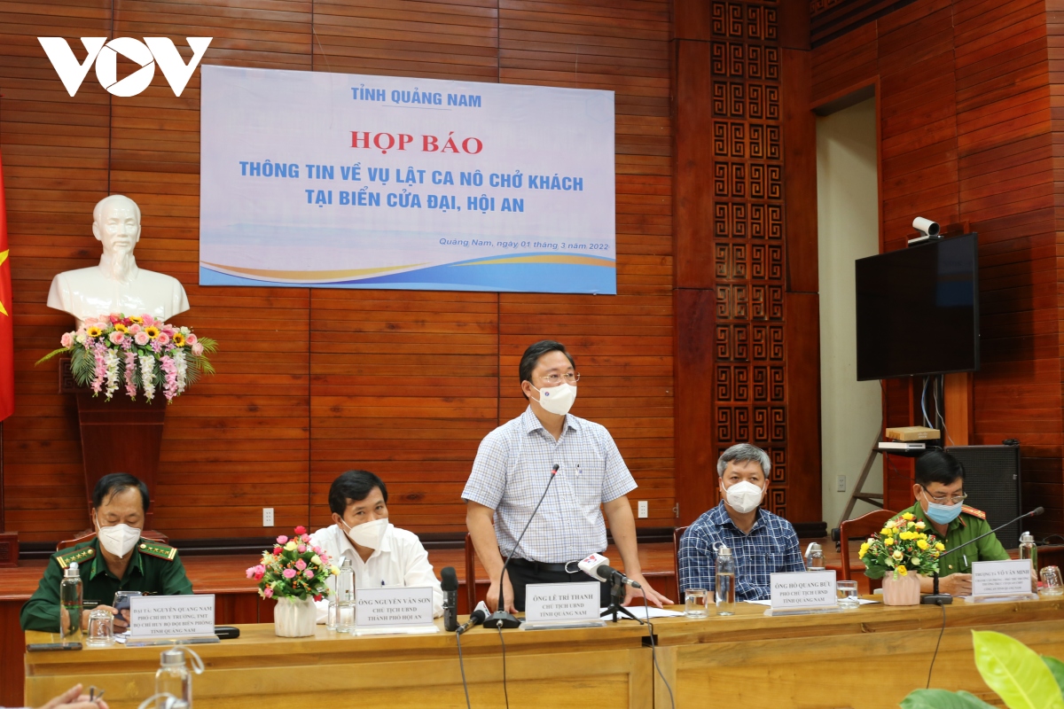 Chủ tịch tỉnh Quảng Nam nhận trách nhiệm và xin lỗi gia đình các nạn nhân vụ chìm ca nô