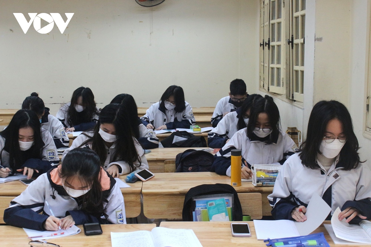 Các trường THCS tại Hà Nội tăng tốc ôn tập cho học sinh chuẩn bị thi vào lớp 10