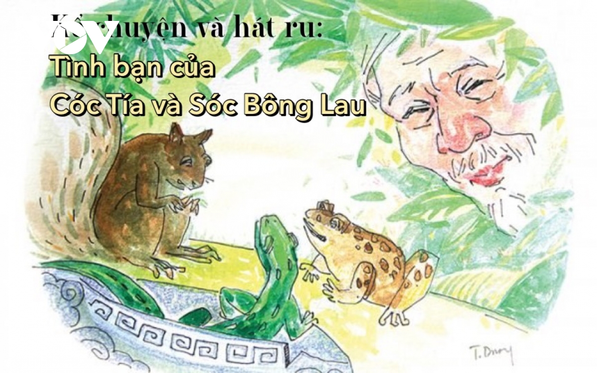 Tình bạn của Cóc Tía và Sóc Bông Lau