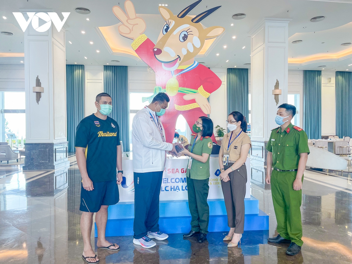 BTC SEA Games 31 tỉnh Quảng Ninh hỗ trợ đoàn Thái Lan trước sự cố bất ngờ