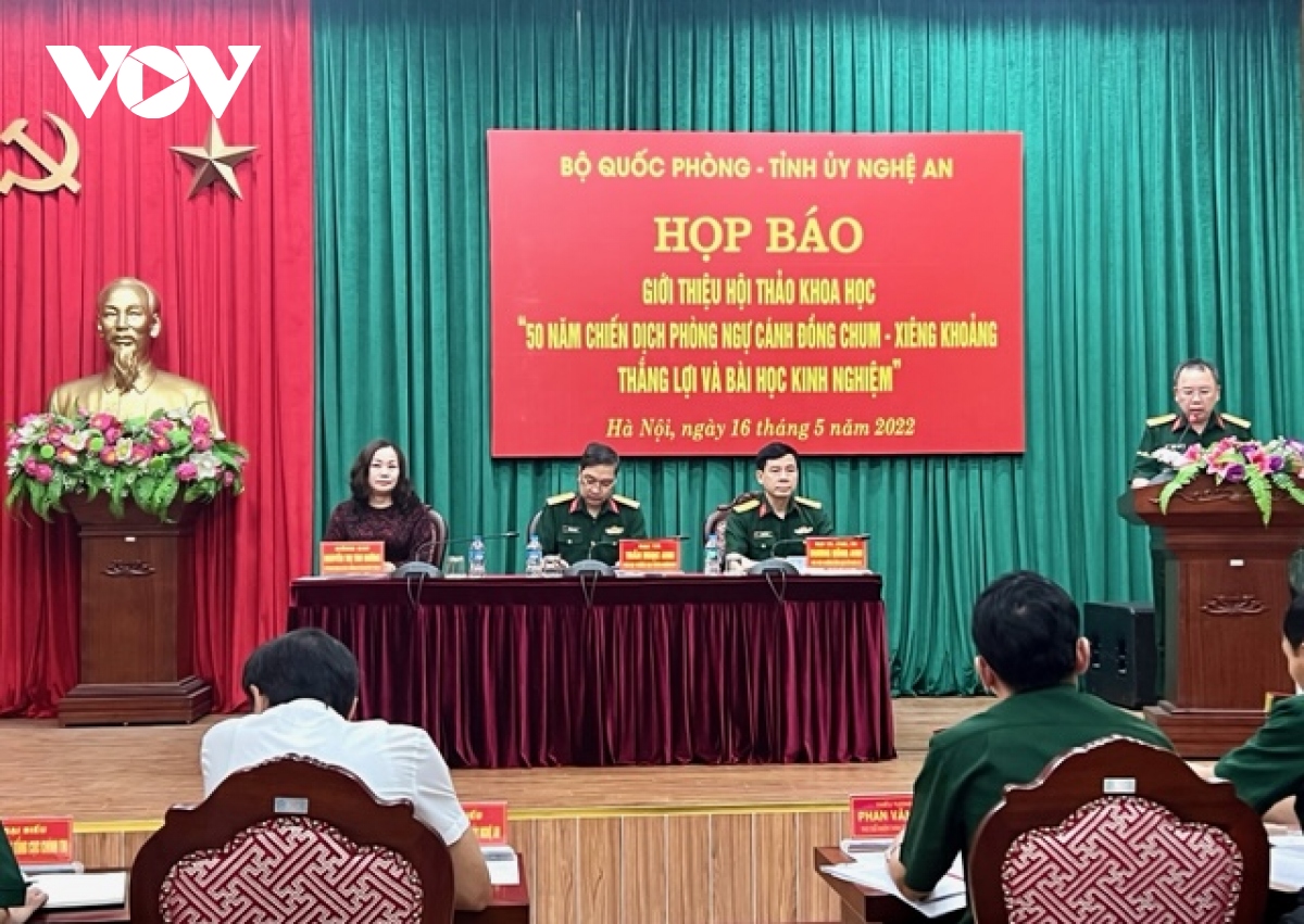 Hội thảo "50 năm chiến dịch phòng ngự Cánh Đồng Chum - Xiêng Khoảng" tổ chức tại Nghệ An