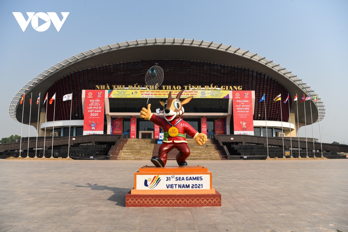 Nhà thi đấu Bắc Giang sẵn sàng tổ chức môn cầu lông tại SEA Games 31