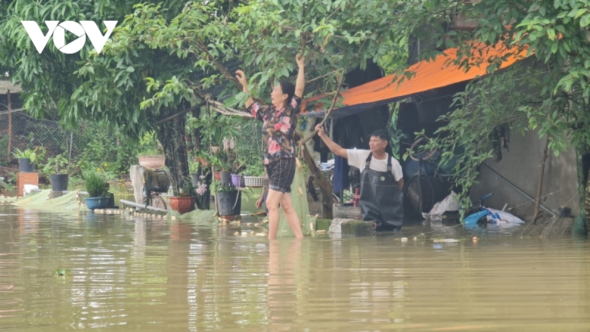 Mưa lớn ở Thanh Hóa gây ngập lụt cục bộ