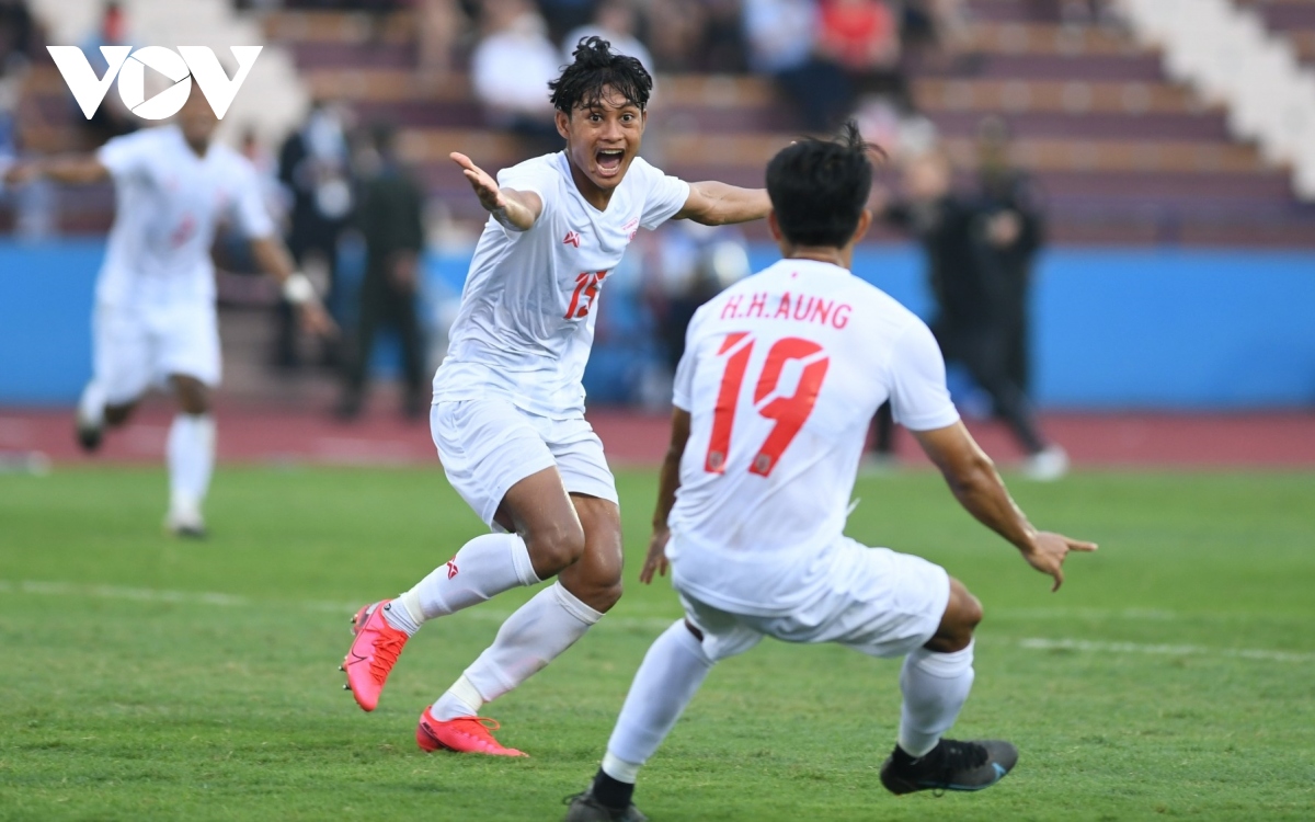 U23 Myanmar và U23 Timor Leste rượt đuổi tỷ số "siêu kịch tính" ở SEA Games 31