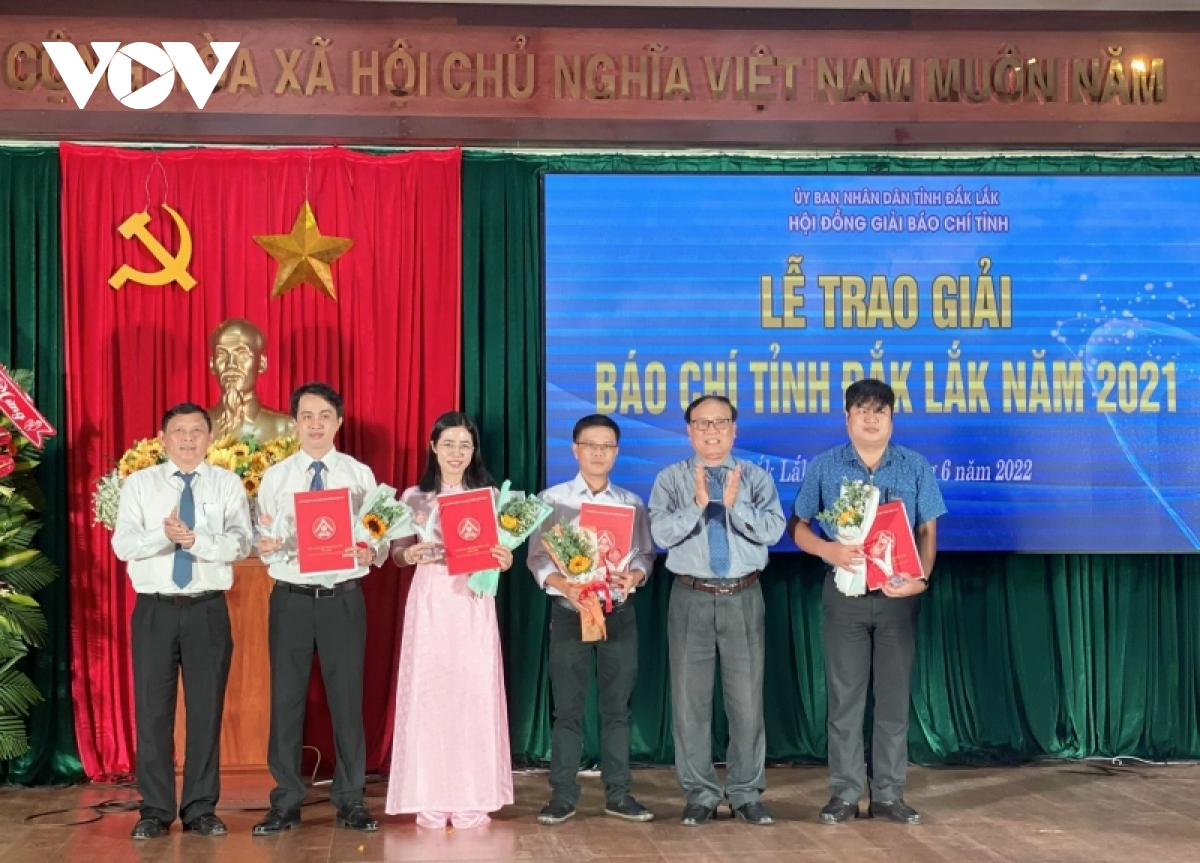 VOV Tây Nguyên đoạt 7 giải Báo chí tỉnh Đắk Lắk năm 2021