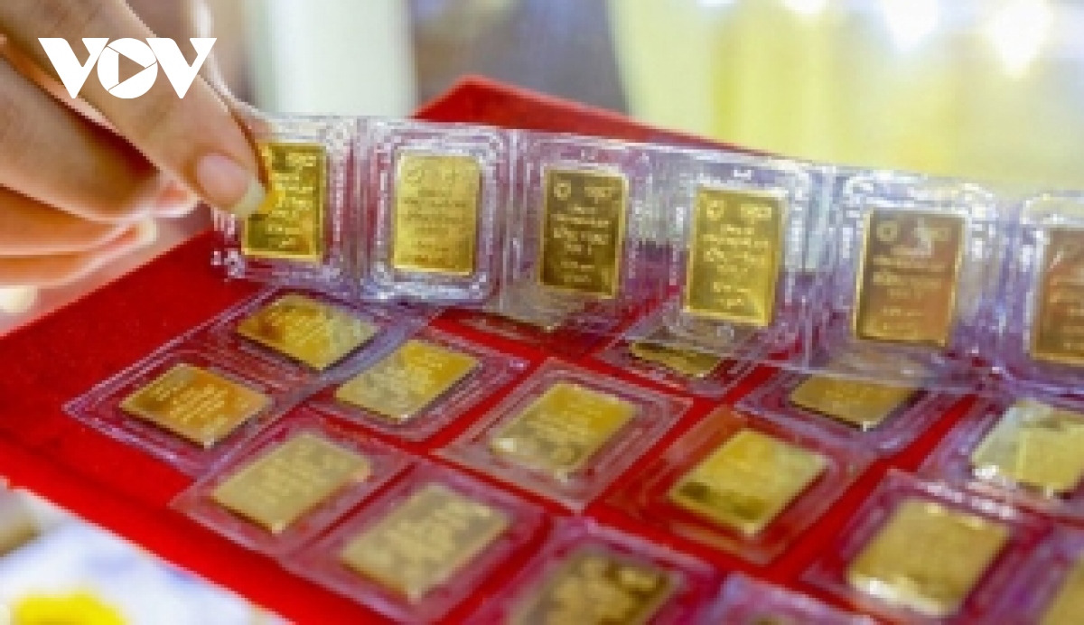 Giá vàng trong nước giảm tiếp khi giá thế giới về dưới mốc 1.700 USD/oz