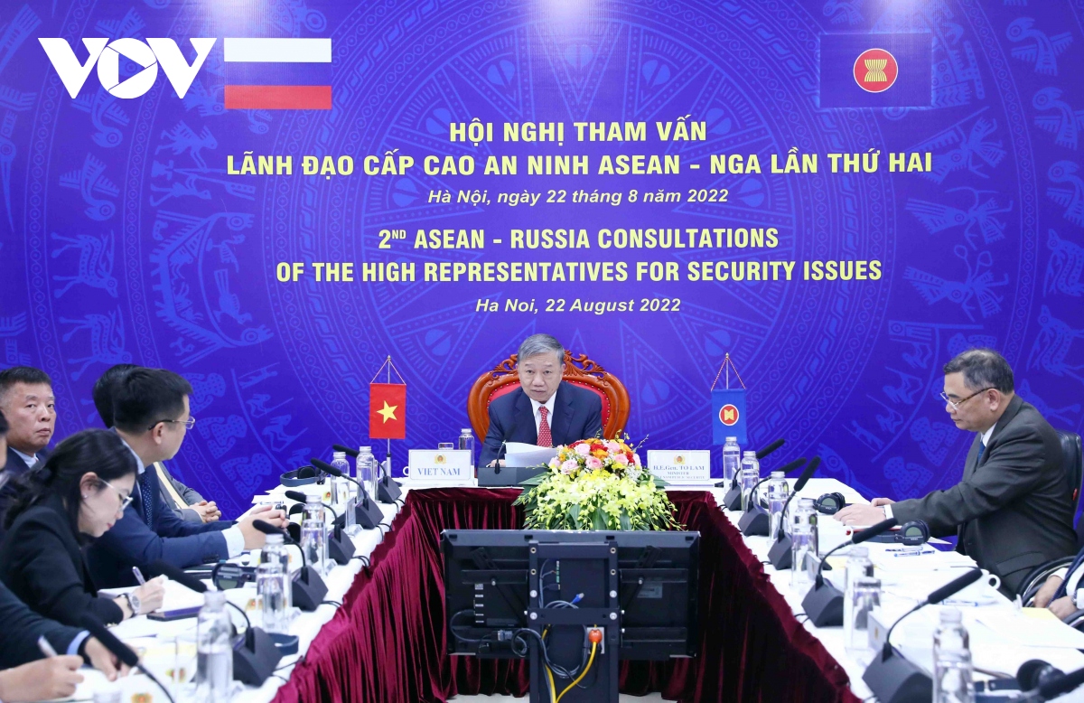Bộ trưởng Tô Lâm dự Hội nghị tham vấn lãnh đạo cấp cao an ninh ASEAN - Nga