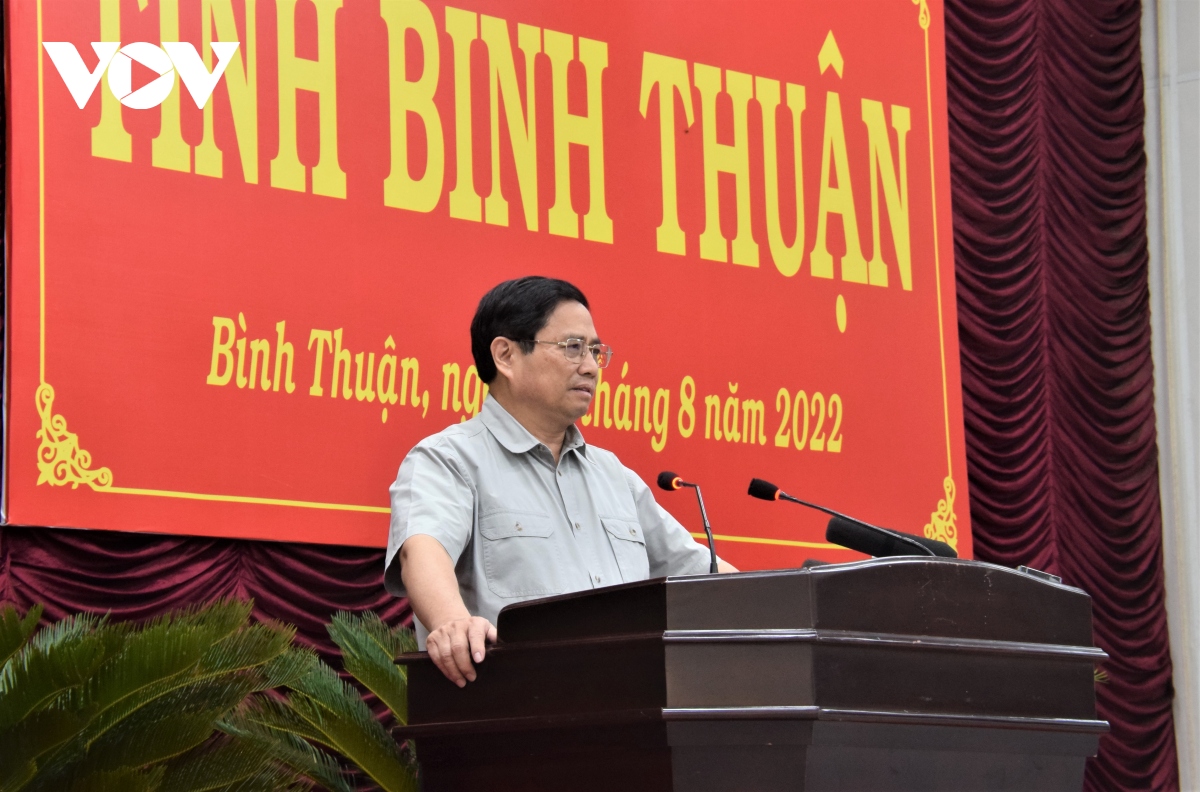 Thủ tướng: Bình Thuận phải phát triển xanh, phát triển nhanh và bền vững