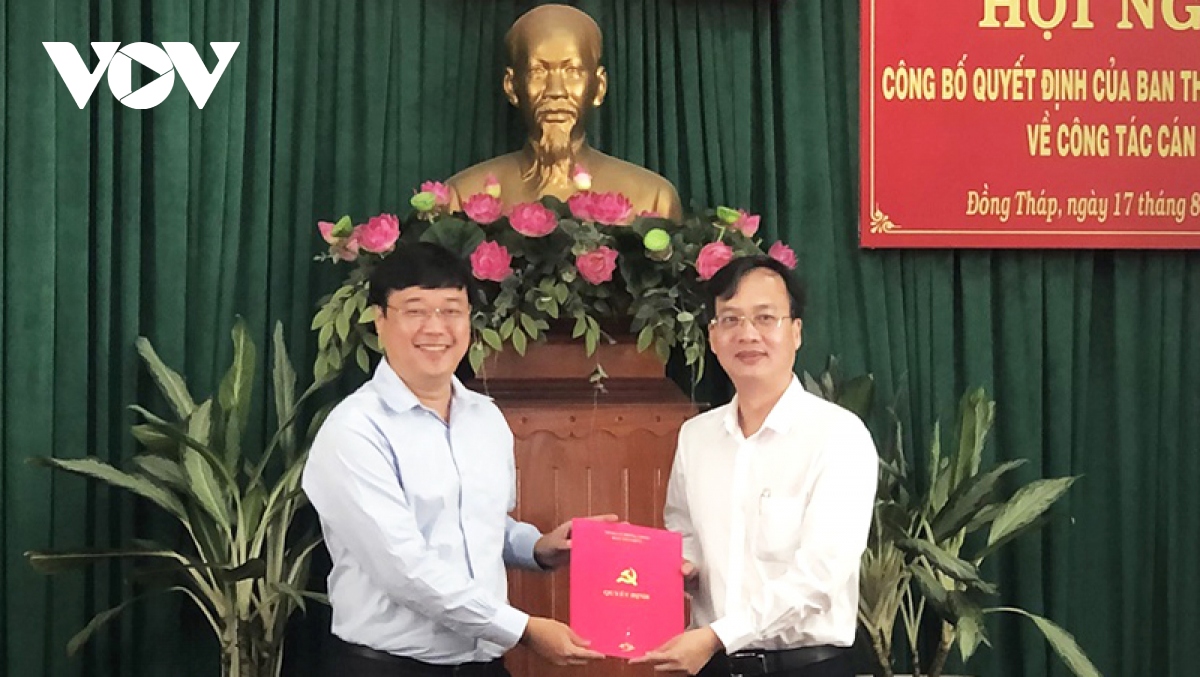 Điều động Phó Chủ tịch tỉnh Đồng Tháp làm Bí thư Thành ủy Cao Lãnh