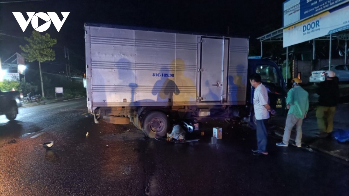 Va chạm giữa xe tải và xe máy ở Gia Lai khiến 1 người tử vong