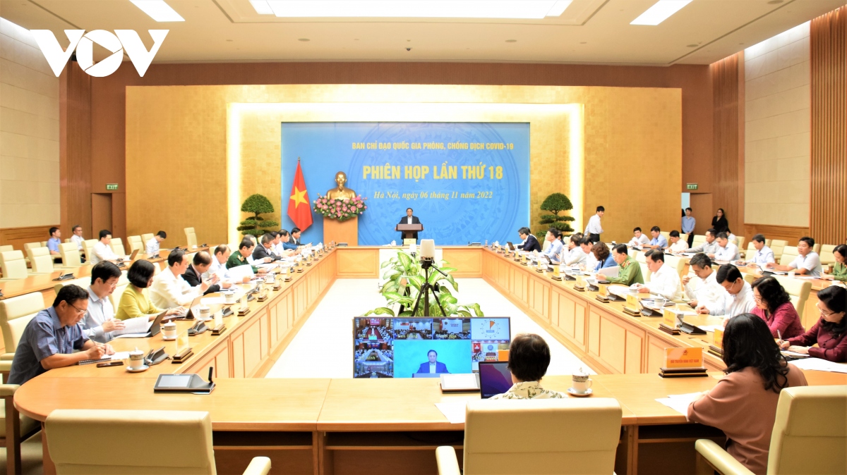 Thủ tướng chủ trì phiên họp 18 Ban Chỉ đạo Quốc gia Phòng, chống dịch Covid-19