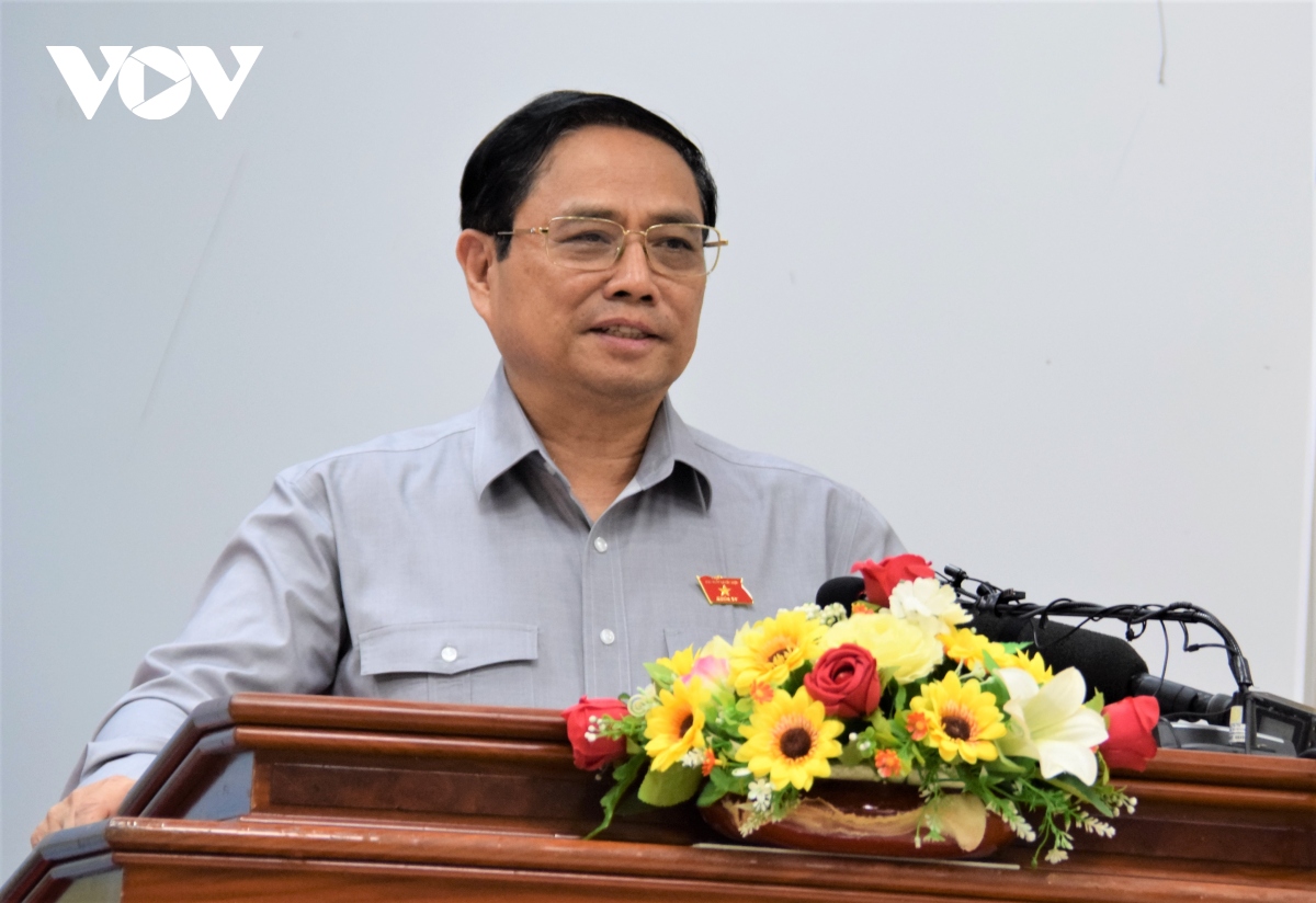 Thủ tướng Phạm Minh Chính tiếp xúc cử tri thành phố Cần Thơ sau Kỳ họp thứ 4