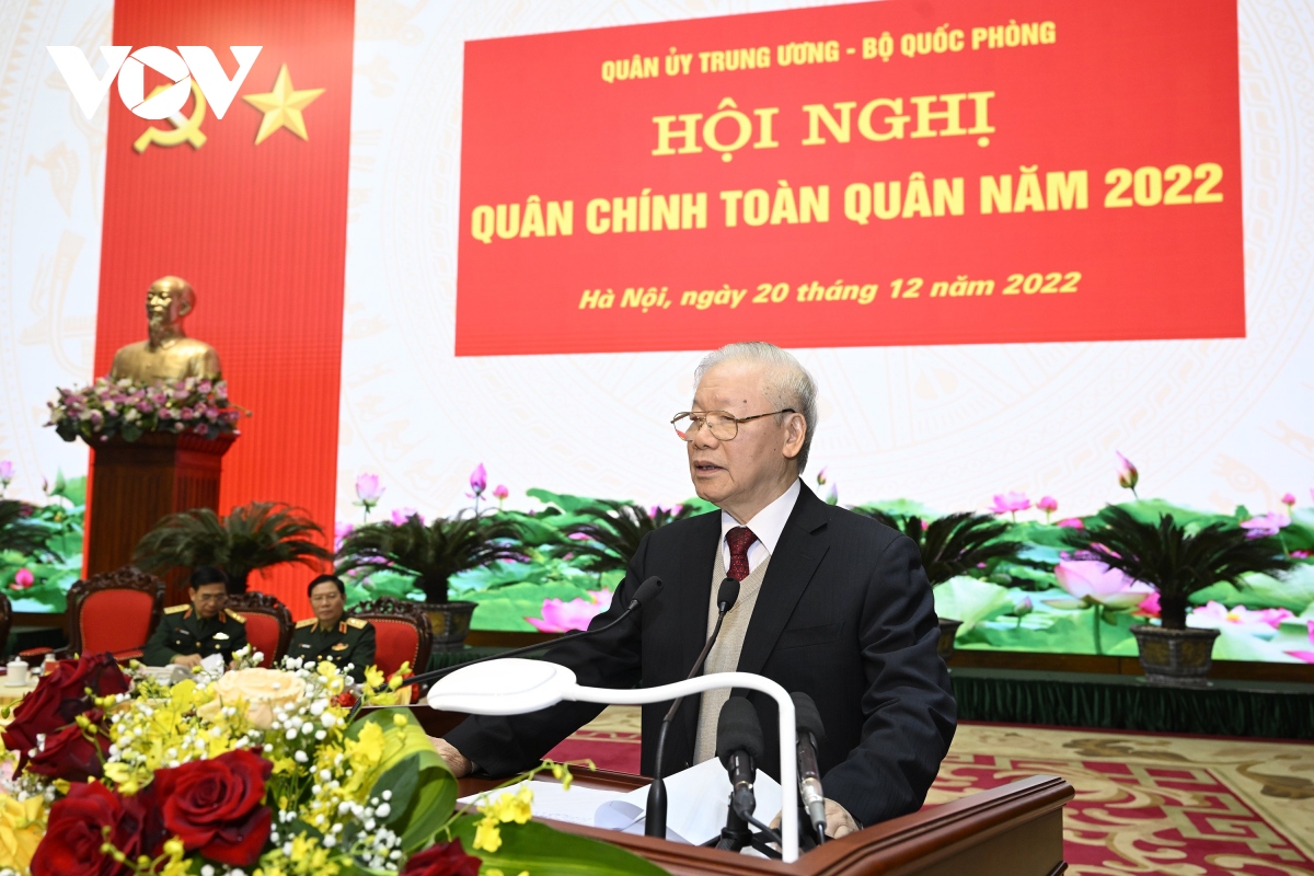 Toàn văn bài phát biểu của Tổng Bí thư tại Hội nghị Quân chính toàn quân năm 2022