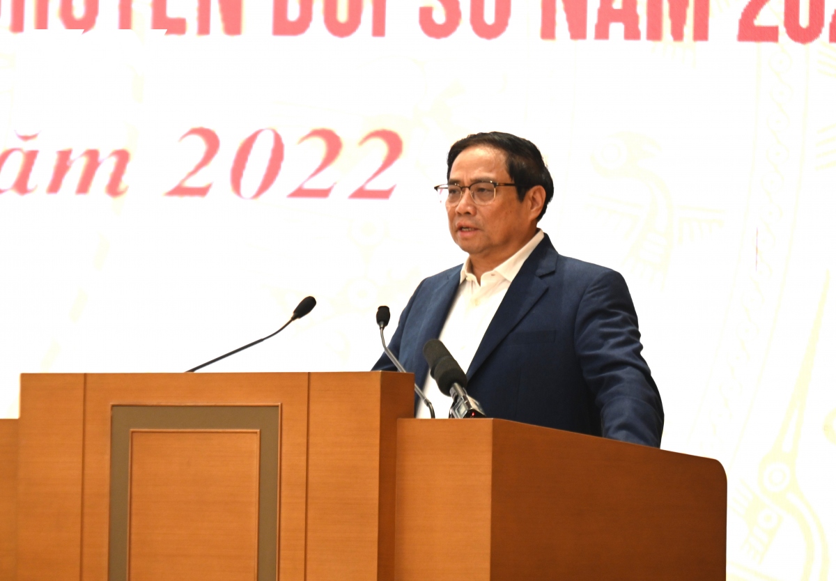 Thủ tướng dự tổng kết hoạt động của Ủy ban Quốc gia về chuyển đổi số năm 2022