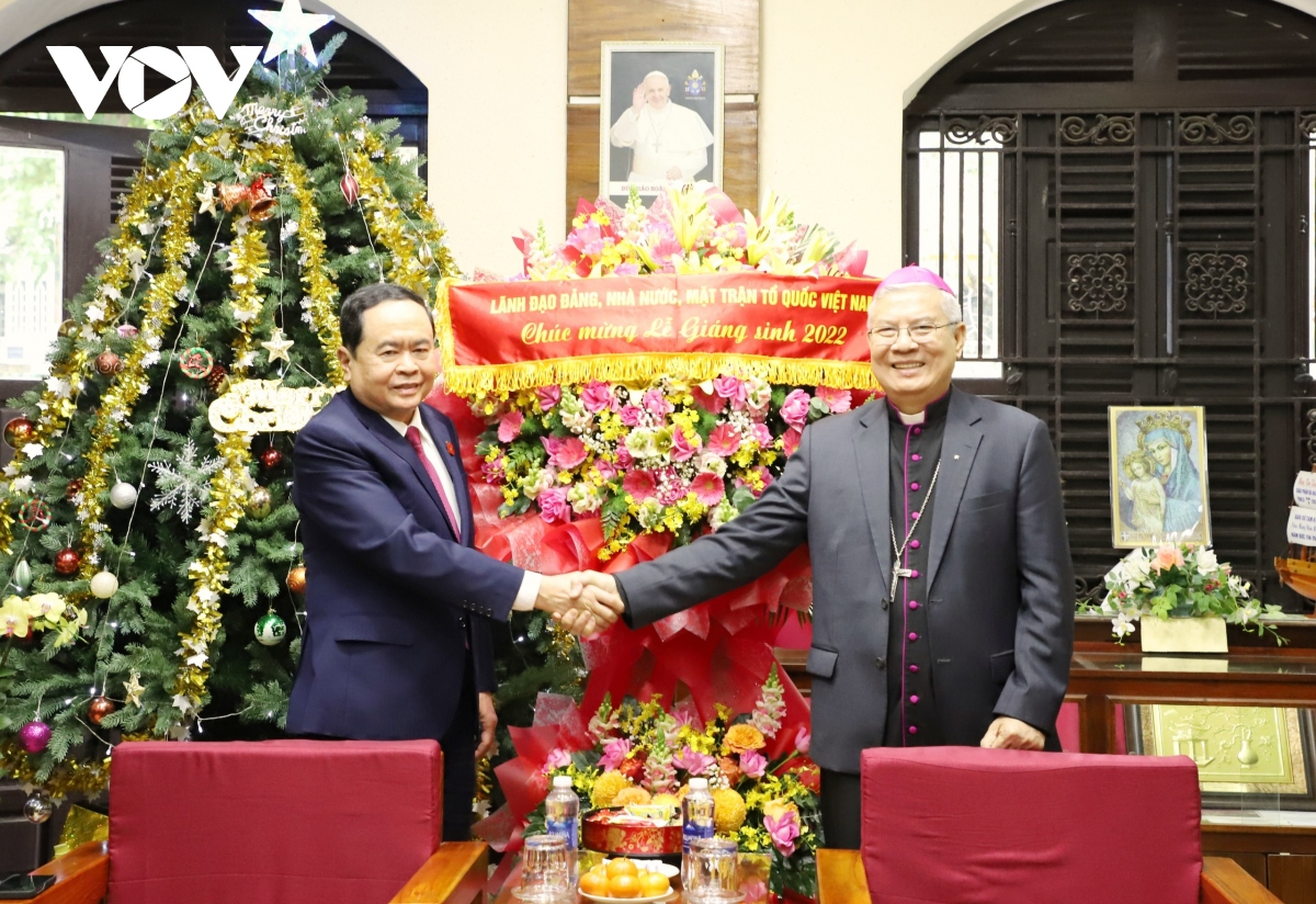 Phó Chủ tịch Quốc hội Trần Thanh Mẫn thăm, chúc mừng Giáng sinh tại Đà Nẵng